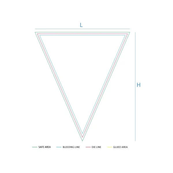 Custom Cone Sleeve Dieline by qualitycustomboxes.com