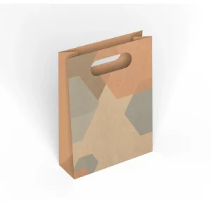 Custom Die Cut Handle Paper Bag by qualitycustomboxes.com