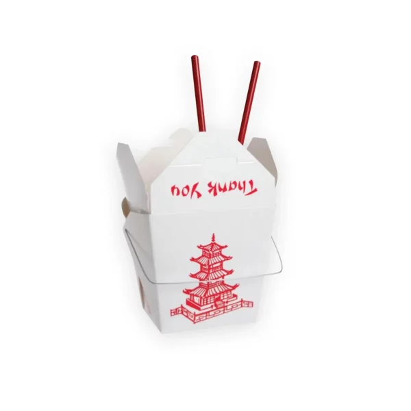 Custom Food Takeout Box Folding Cartons Chinese Takeout Open With Thank You and Logo Inspiration by qualitycustomboxes.com