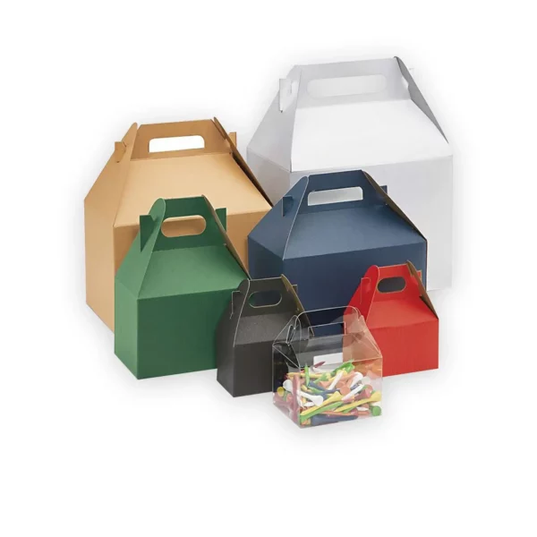 Custom Gable Box Corrugated Folding Cartons Multiple Color Inspiration by qualitycustomboxes.com