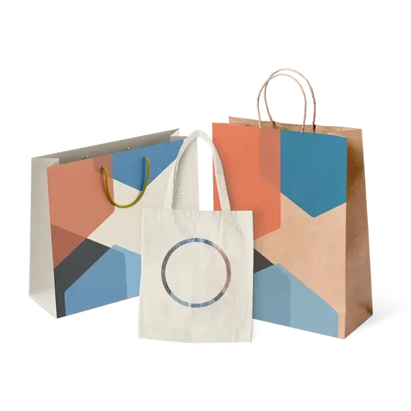 Custom Bags Kraft Paper Bag Full Color Tote Bag White Paper Shopping Bag by qualitycustomboxes.com