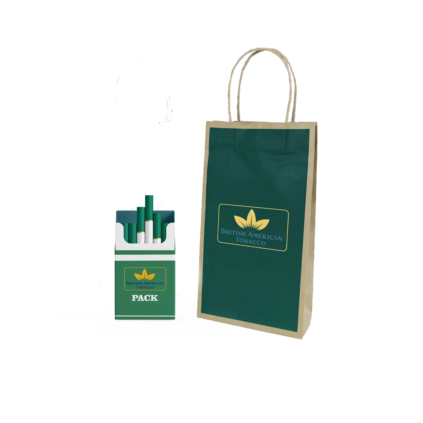 Custom Tobaccos Gift Bag With Cigarette Pack Custom Printed Graphics Inspiration by qualitycustomboxes.com