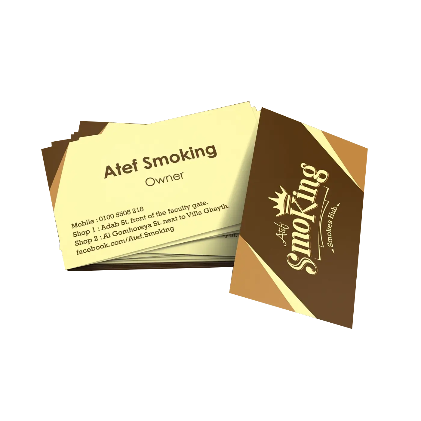 Custom Tobaccos Packaging Tobaccos Business Card Inspiration by qualitycustomboxes.com