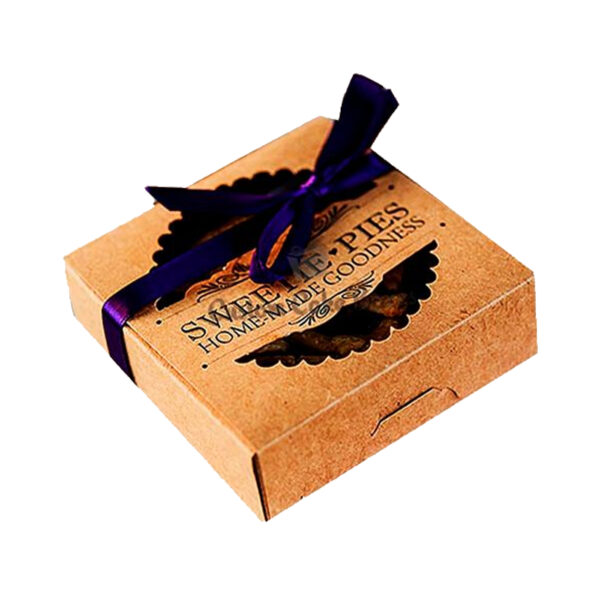 Custom Pie Boxes with Ribbon by Quality Custom Boxes